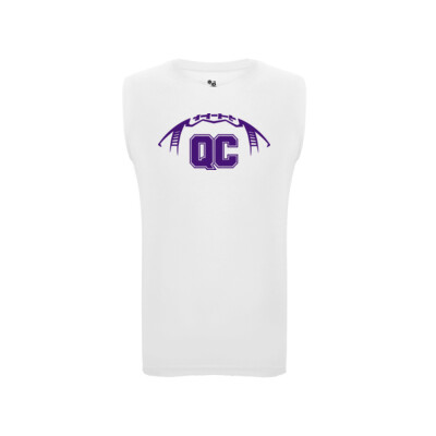 QC Football Purple Sleeveless Compression Thumbnail