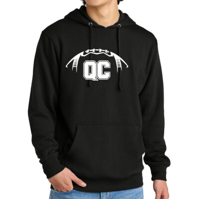 QC Football Hoodie White Imprint Thumbnail