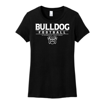 Ladies Bulldog Football Stronger Together T-shirt Thumbnail