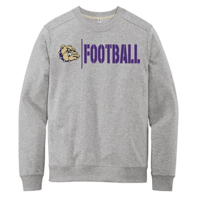 Unisex Bulldog Football Crewneck Sweatshirt Thumbnail