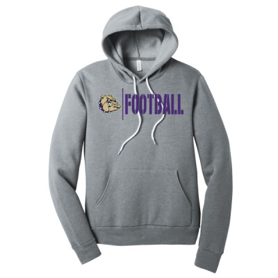 Bulldog Football Bella Canvas Unisex Hoodie Thumbnail
