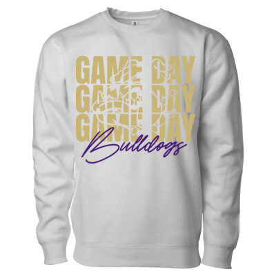 Unisex Game Day Bulldogs Crewneck Sweatshirt Thumbnail