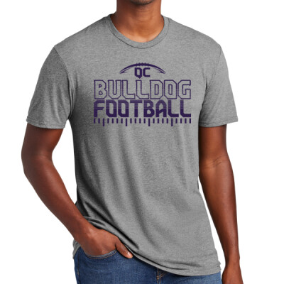 Adult QC Bulldog Football T-shirt Thumbnail