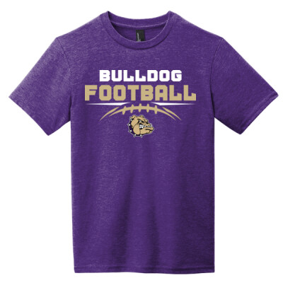 Youth Bulldog Football T-shirt Thumbnail