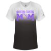 Women's V-Neck Ombre T-Shirt Thumbnail