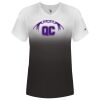 Women's V-Neck Ombre T-Shirt Thumbnail
