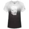 Women's V-Neck Ombre T-Shirt Thumbnail