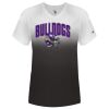 Women's V-Neck Ombre T-Shirt Thumbnail