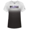 Women's V-Neck Ombre T-Shirt Thumbnail