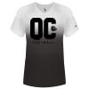 Women's V-Neck Ombre T-Shirt Thumbnail